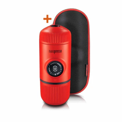 Nanopresso Lava Red + Case